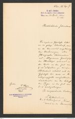 k.k. naturhistorisches Hofmuseum, Intendanzakten 1885-1896 (Hauer), Aktenzahl Z.212/1893, Seite 1
